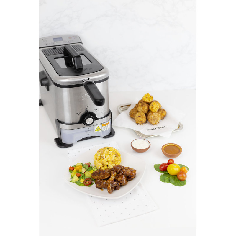 Kalorik 3.2 Qt. Digital Deep Fryer with Oil Filtration & Reviews